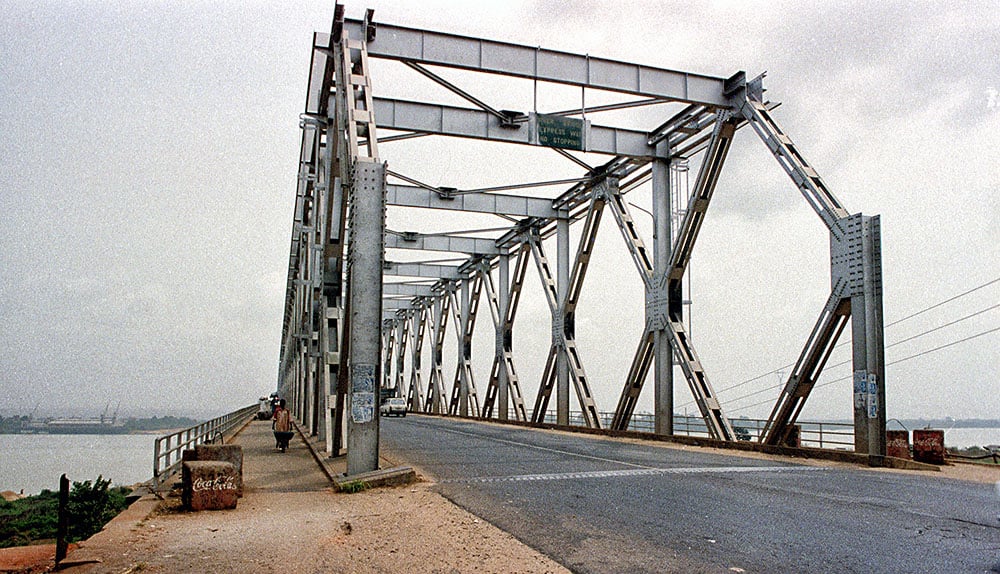 The Niger River Bridge in Onitsha 1200 meters long