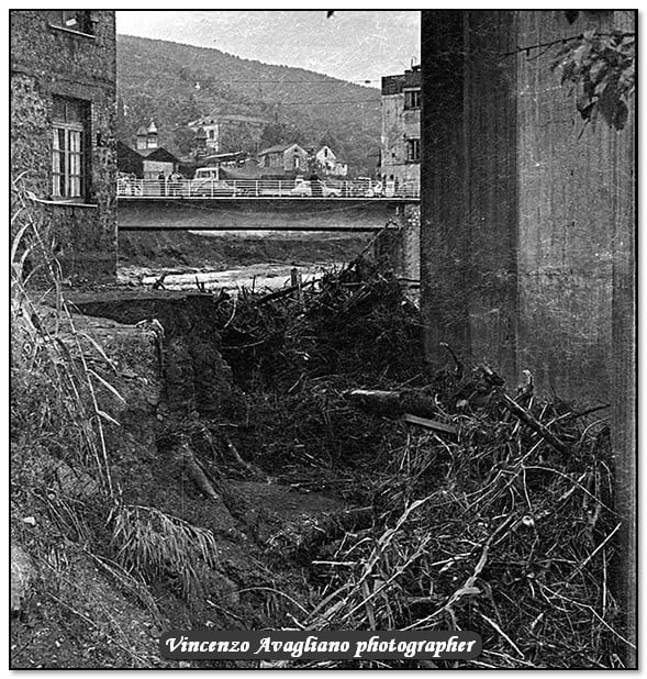 Ponte sul Fiume Irno visto Dall'Asilo parrocchiale di via Calata San Vito