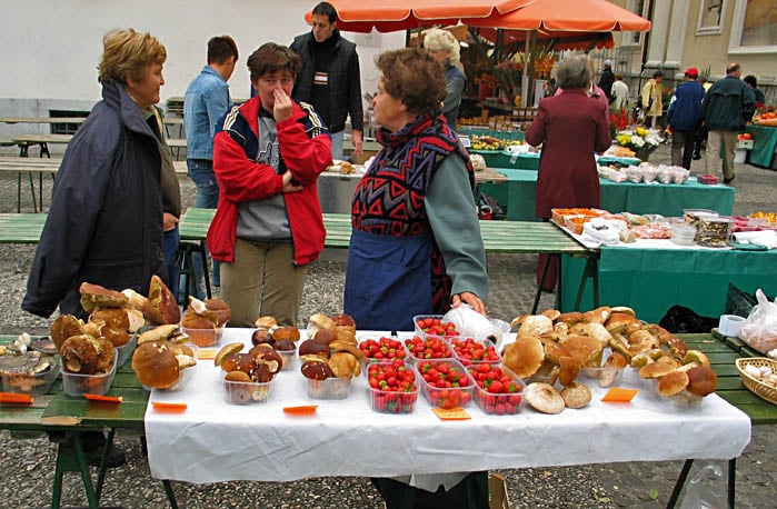 Il mercato di Lubiana è nel cuore della capitale slovena