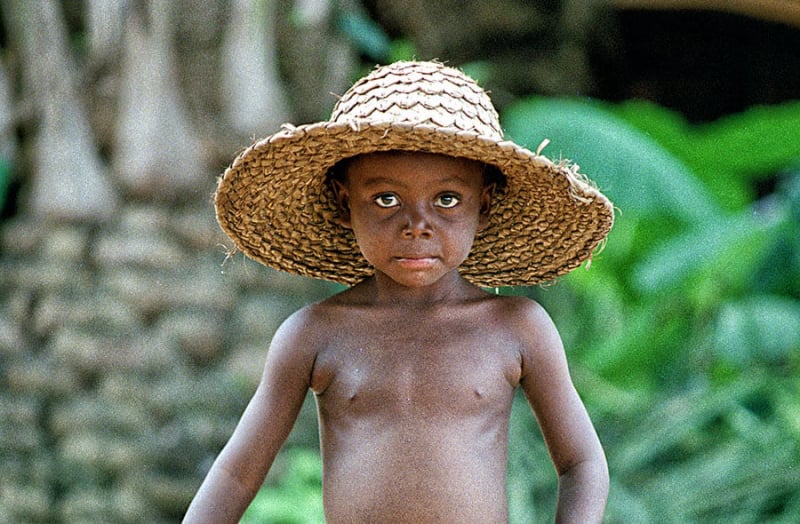 Bambini in un villaggio presso Asaba - Nigeria
