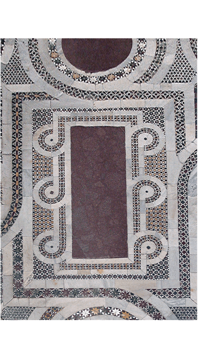 Opus Secxtive - pavimento cosmatesco del Duomo di  Salerno San Matteo