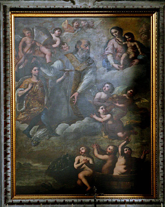 Visione di San Nicola di Bari  Tela di Giacinto De Populi del 1669